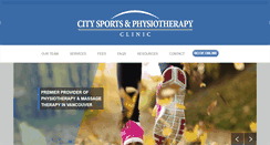 Desktop Screenshot of citysportsphysio.com