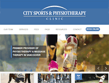 Tablet Screenshot of citysportsphysio.com